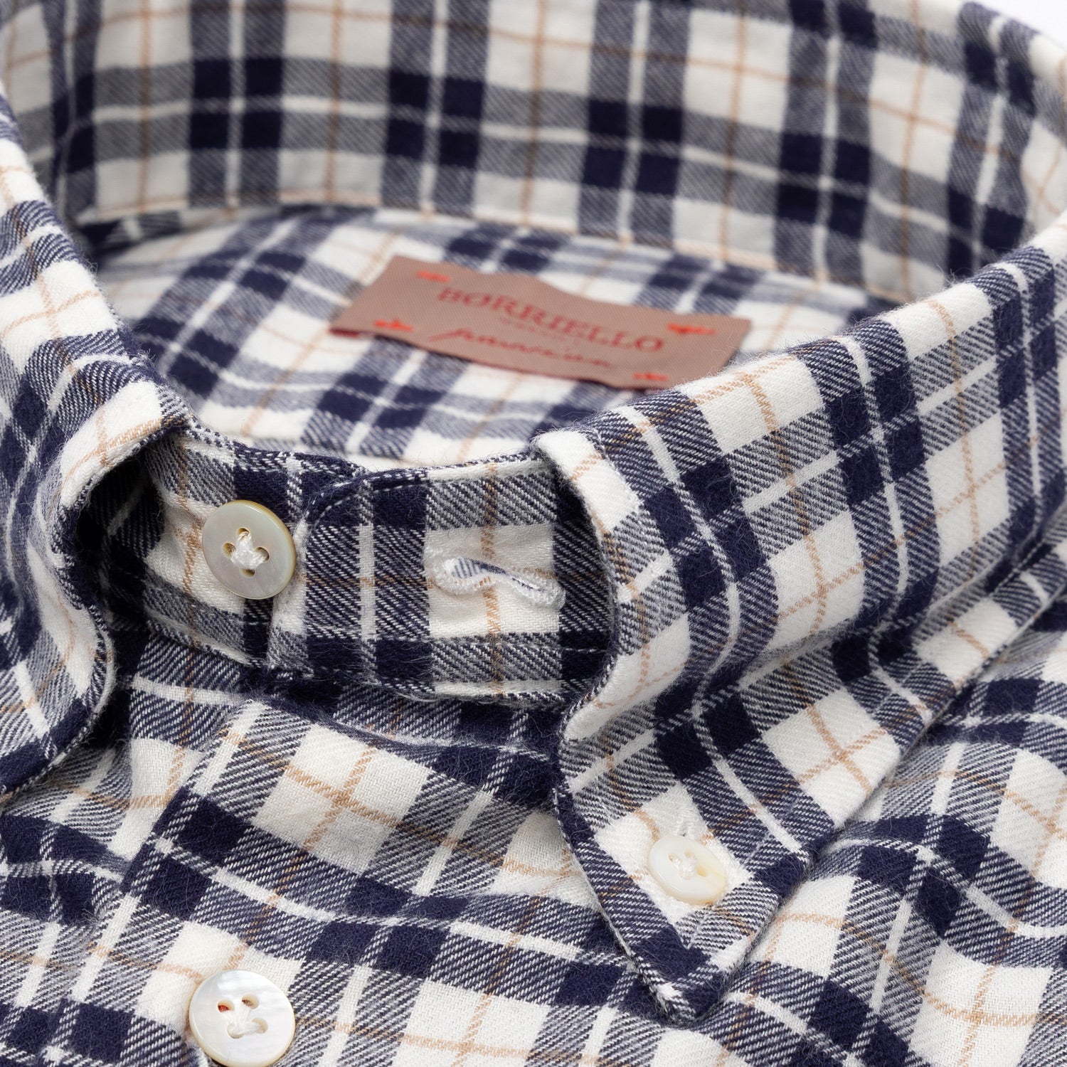 Sports Shirt "Flanella Morbido" made from pure Cotton - Linea Passion